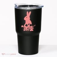 Floral Spring Easter Bunny Tumbler thumb 0