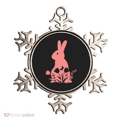 Floral Spring Easter Bunny Ornament