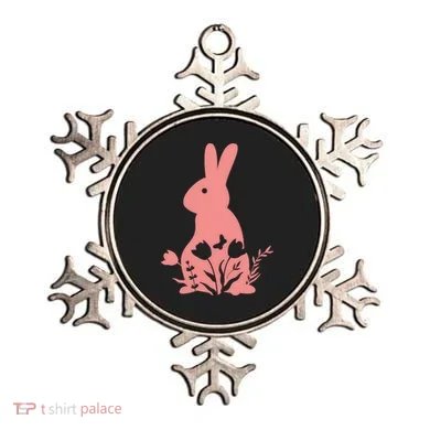 Floral Spring Easter Bunny Ornament
