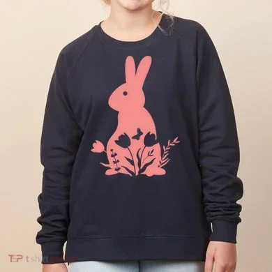 Floral Spring Easter Bunny Women's Sweatshirt