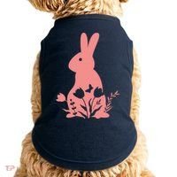 Floral Spring Easter Bunny Doggie Tank thumb 0