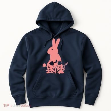 Floral Spring Easter Bunny Hoodie