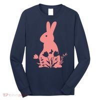 Floral Spring Easter Bunny Long Sleeve Shirt thumb 0