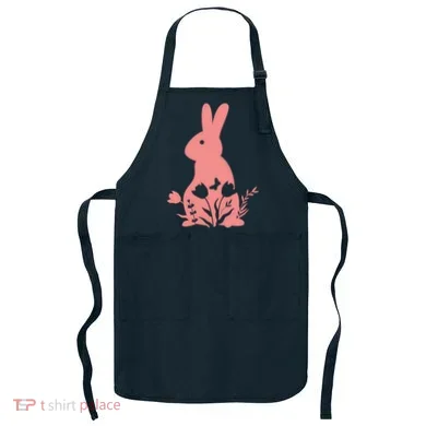 Floral Spring Easter Bunny Apron