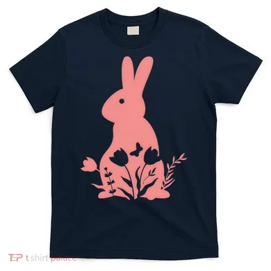 Floral Spring Easter Bunny T-Shirt