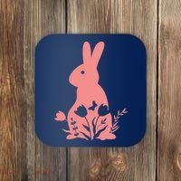Floral Spring Easter Bunny Coaster thumb 0