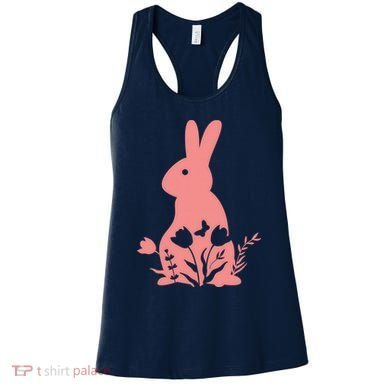 Floral Spring Easter Bunny Women's Tank Top