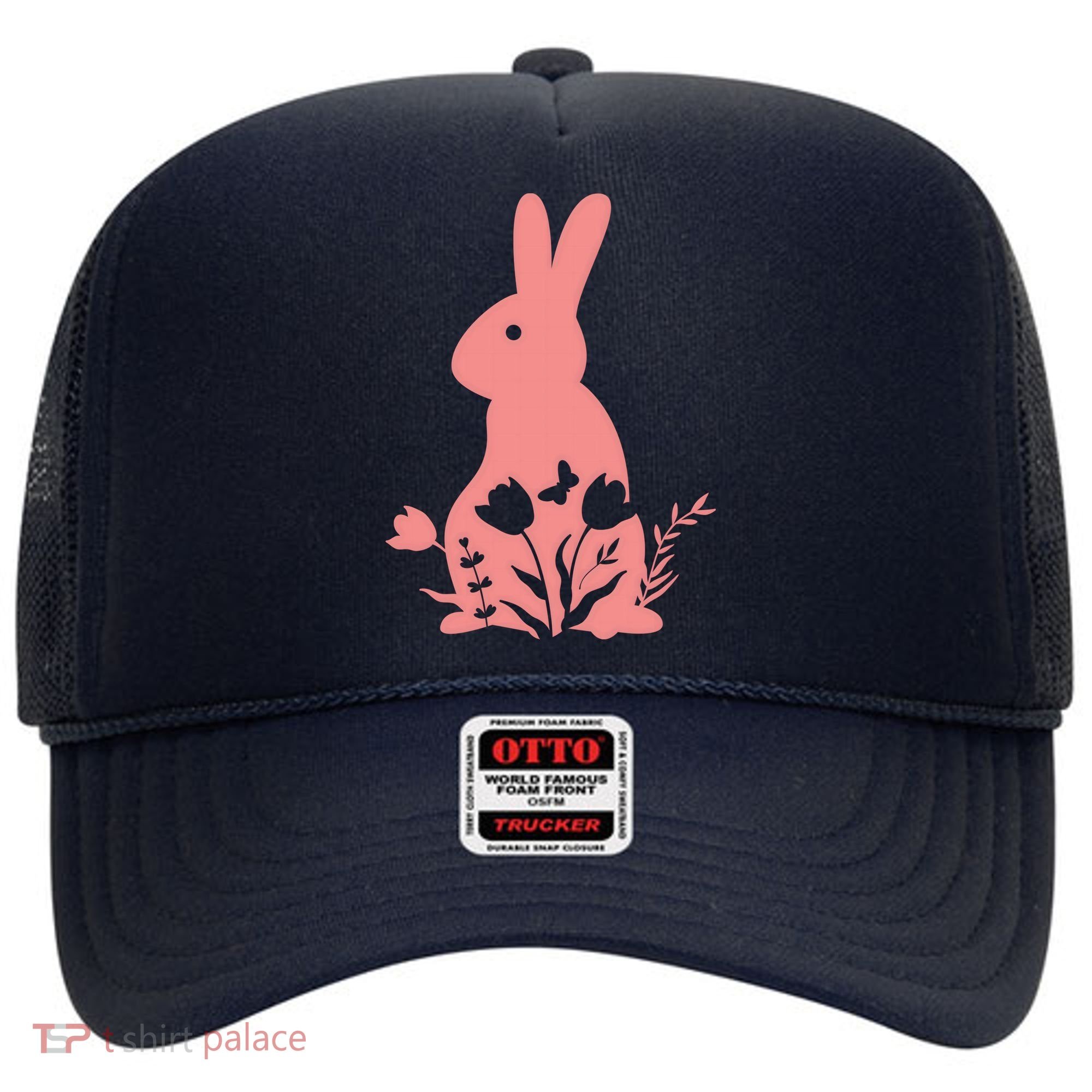 Floral Spring Easter Bunny Hat