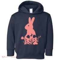 Floral Spring Easter Bunny Toddler Hoodie thumb 0