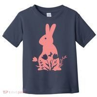 Floral Spring Easter Bunny Toddler T-Shirt thumb 0