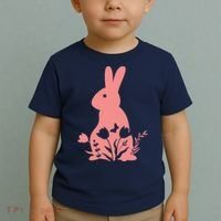 Floral Spring Easter Bunny Toddler T-Shirt thumb 2