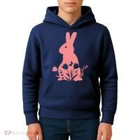 Floral Spring Easter Bunny Kids Hoodie thumb 4