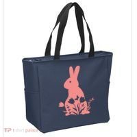 Floral Spring Easter Bunny Tote Bag thumb 2