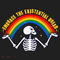 Funny Skeleton Embrace The Existential Dread Tumbler thumb 3