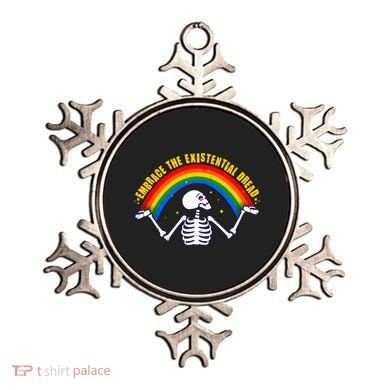 Funny Skeleton Embrace The Existential Dread Ornament