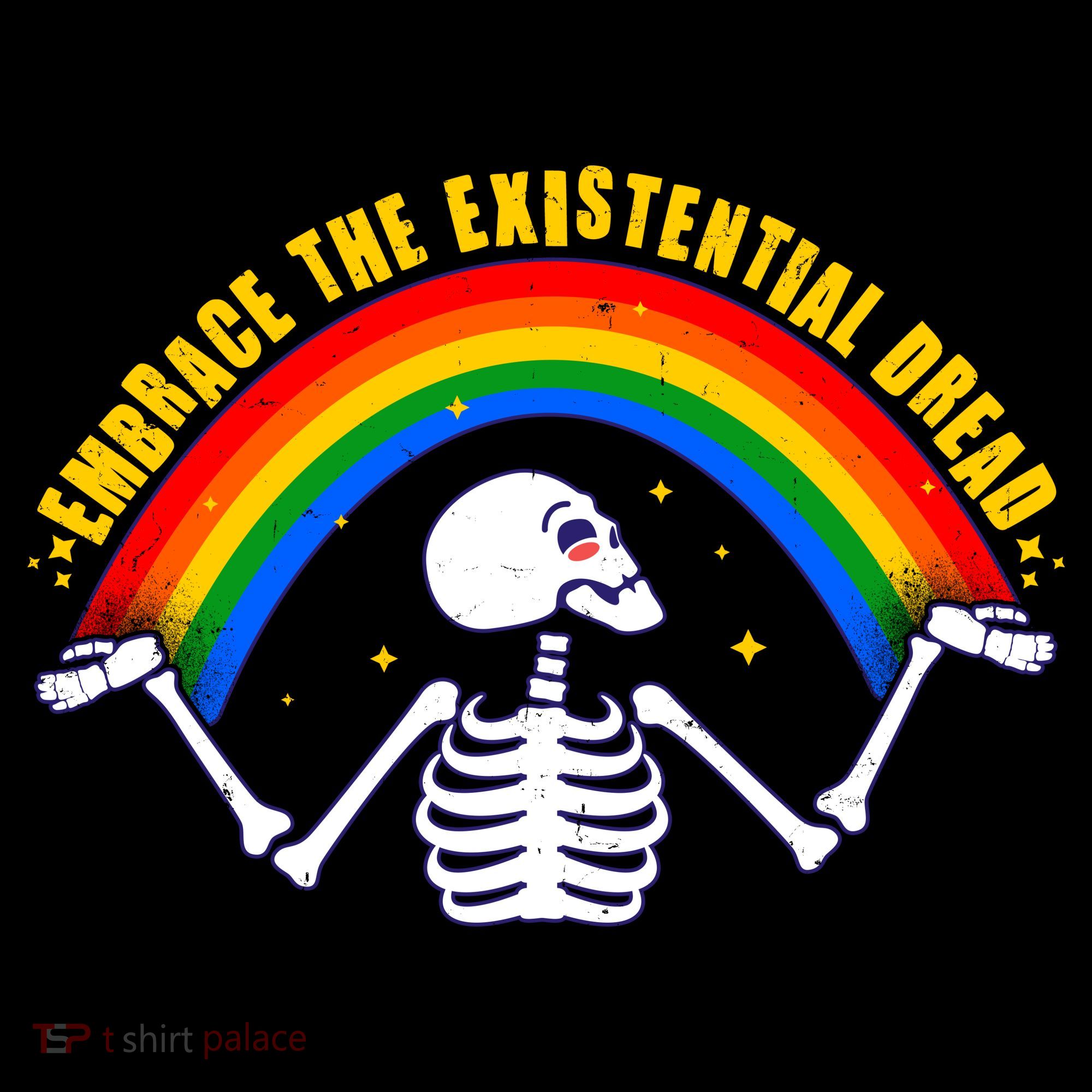 Funny Skeleton Embrace The Existential Dread Women's Tank Top