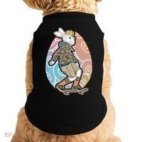 Funny Skateboarding Easter Bunny Rabbit Doggie Tank thumb 0