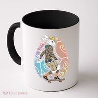 Funny Skateboarding Easter Bunny Rabbit Coffee Mug thumb 0