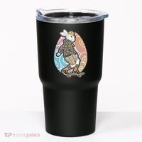 Funny Skateboarding Easter Bunny Rabbit Tumbler thumb 0