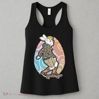 Funny Skateboarding Easter Bunny Rabbit Women's Tank Top thumb 3