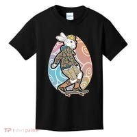 Funny Skateboarding Easter Bunny Rabbit Kids T-Shirt thumb 0