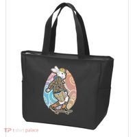 Funny Skateboarding Easter Bunny Rabbit Tote Bag thumb 3