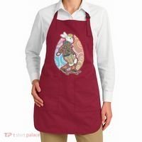 Funny Skateboarding Easter Bunny Rabbit Apron thumb 2