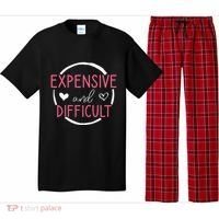 Funny Saying Expensive and Difficult Cute Heart Pajama Set thumb 0