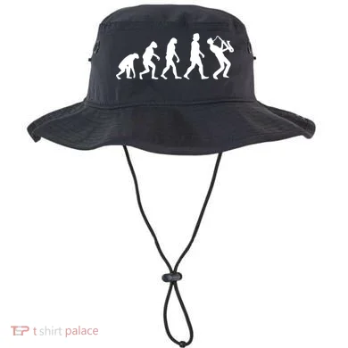 Funny Saxophonist Evolution Saxophone Player Gift Bucket Hat