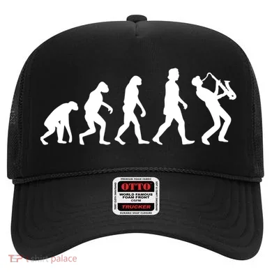 Funny Saxophonist Evolution Saxophone Player Gift Hat