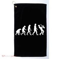 Funny Saxophonist Evolution Saxophone Player Gift Golf Towel thumb 0