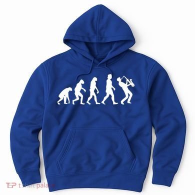 Funny Saxophonist Evolution Saxophone Player Gift Hoodie