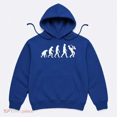 Funny Saxophonist Evolution Saxophone Player Gift Hoodie