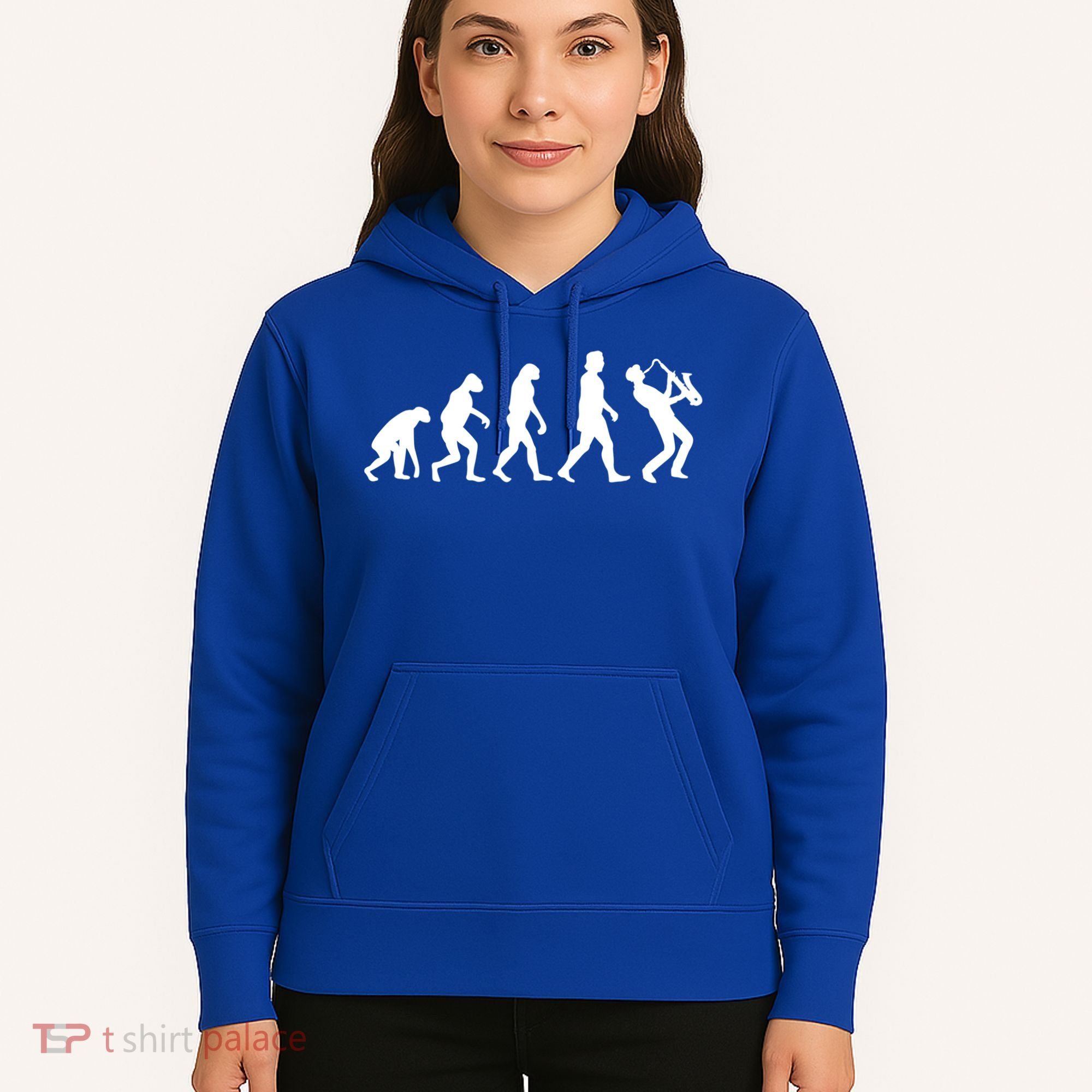 Funny Saxophonist Evolution Saxophone Player Gift Hoodie