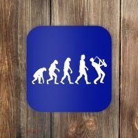 Funny Saxophonist Evolution Saxophone Player Gift Coaster thumb 0
