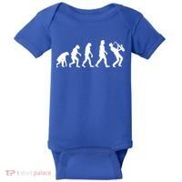 Funny Saxophonist Evolution Saxophone Player Gift Baby Bodysuit thumb 0