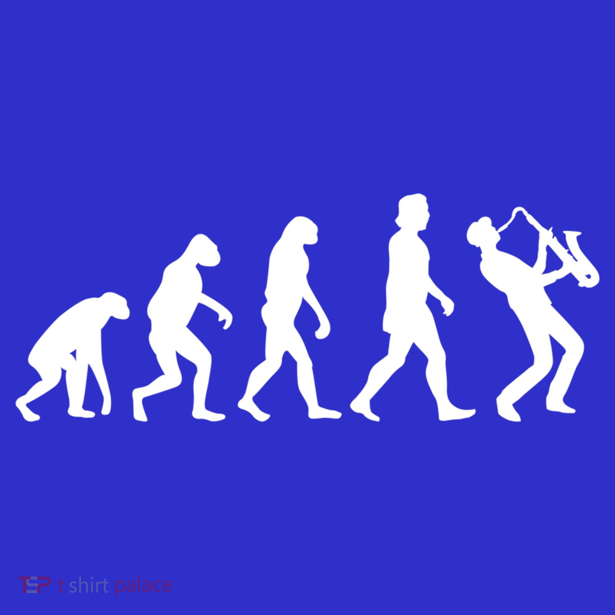 Funny Saxophonist Evolution Saxophone Player Gift Baby Bodysuit