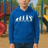 Funny Saxophonist Evolution Saxophone Player Gift Kids Hoodie thumb 2