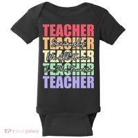 Funny Saying For Teacher Seriously Im The Favorite Teacher Baby Bodysuit thumb 0