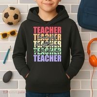 Funny Saying For Teacher Seriously Im The Favorite Teacher Kids Hoodie thumb 2