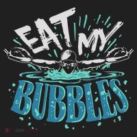 Funny Swimming Float Eat My Bubbles Women's Sweatshirt thumb 2