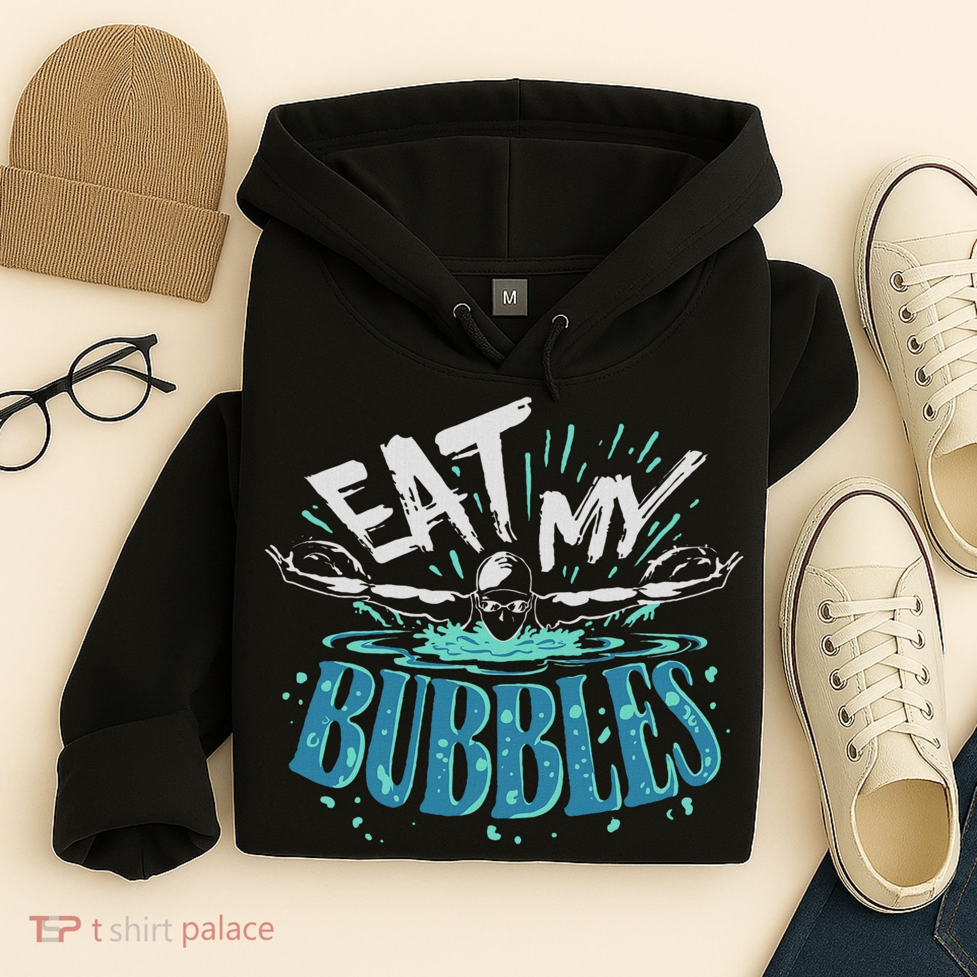 Funny Swimming Float Eat My Bubbles Hoodie