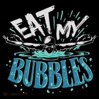 Funny Swimming Float Eat My Bubbles Mousepad thumb 1