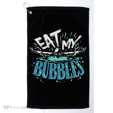 Funny Swimming Float Eat My Bubbles Golf Towel