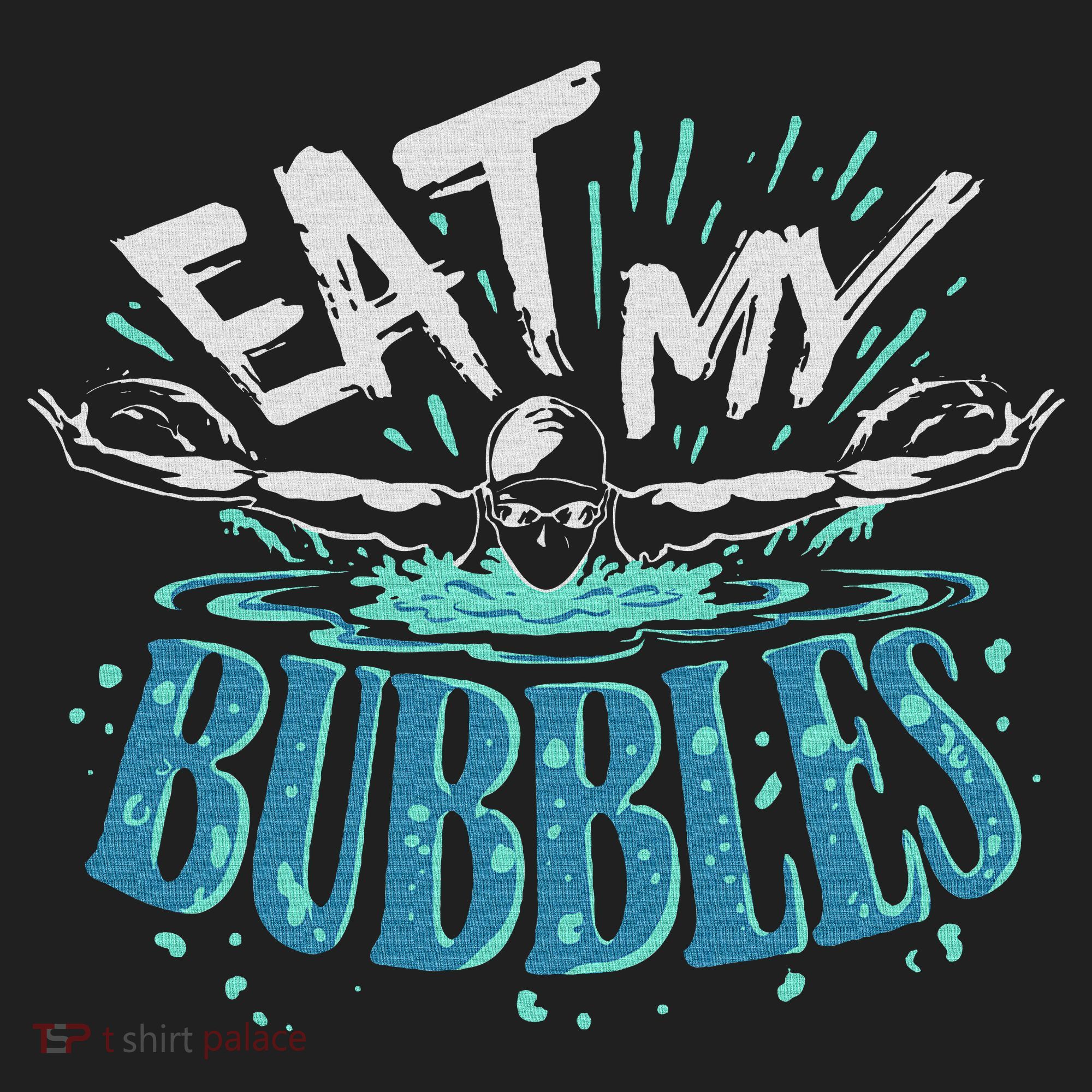 Funny Swimming Float Eat My Bubbles Golf Towel