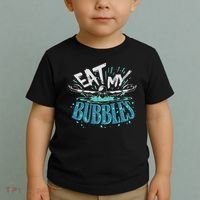 Funny Swimming Float Eat My Bubbles Toddler T-Shirt thumb 2