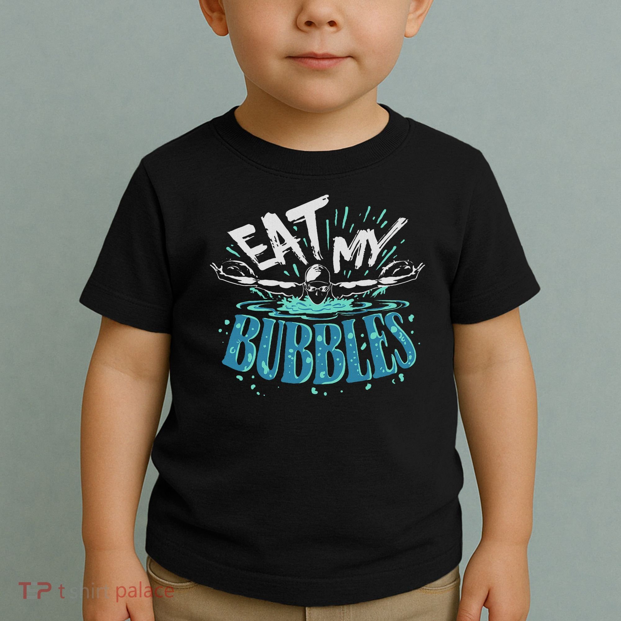 Funny Swimming Float Eat My Bubbles Toddler T-Shirt