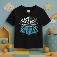 Funny Swimming Float Eat My Bubbles Toddler T-Shirt thumb 3
