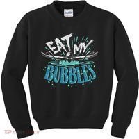 Funny Swimming Float Eat My Bubbles Kids Sweatshirt thumb 0