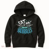 Funny Swimming Float Eat My Bubbles Kids Hoodie thumb 0